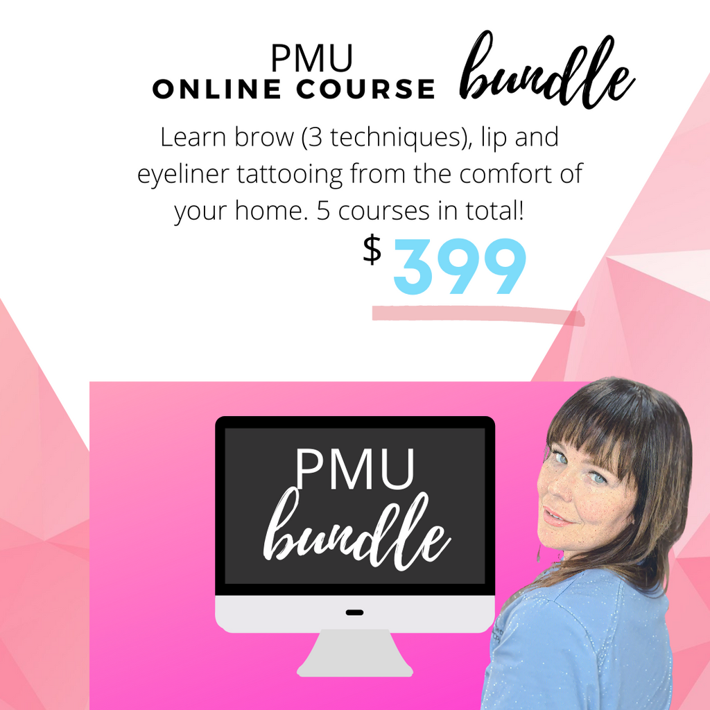 Online Bundle - 5 courses in total brows, lips and eyeliner
